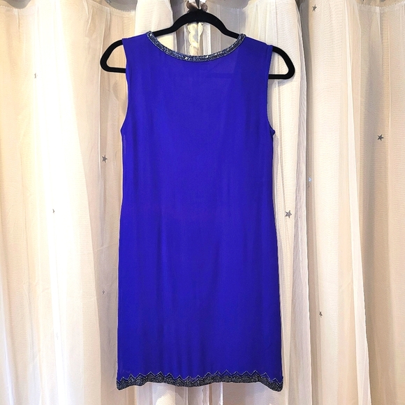 🍒EUC🍒 NICOLE MILLER ATELIER EMBELLISHED COCKTAIL MINI SHIFT DRESS - Picture 4 of 6